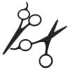 LABRIMP 2pcs Men's Stainless Steel Beard and Eyebrow Grooming Scissors Set 5-inch Small Facial Hair Trimming Scissors for Detail Work at Home and Salon view 1