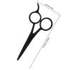 LABRIMP 2pcs Men's Stainless Steel Beard and Eyebrow Grooming Scissors Set 5-inch Small Facial Hair Trimming Scissors for Detail Work at Home and Salon view 2