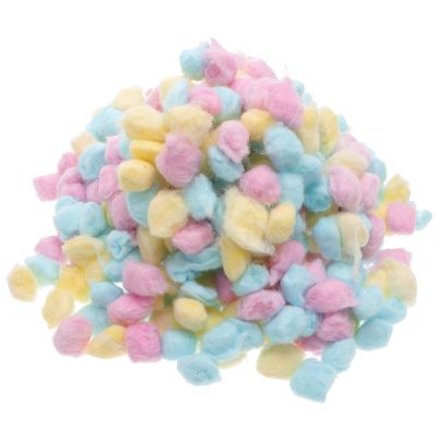 SHINYPASING 500g Cotton Balls Colorful Makeup and Face Cleansing Pads Soft Cotton Balls for Newborn Skin Care and Craft Use