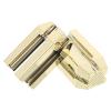 ARTIBETTER 2pcs Gold Eyebrow Pencil Sharpener with Duckbill Slot Flat-tip Makeup Pencil Trimming Tool for Precise Brow Shaping and Microblading Practice view 1