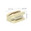 ARTIBETTER 2pcs Gold Eyebrow Pencil Sharpener with Duckbill Slot Flat-tip Makeup Pencil Trimming Tool for Precise Brow Shaping and Microblading Practice view 2
