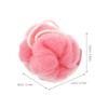 ROMISBABA 2pcs Exfoliating Shower Loofahs Bath Sponge Set, Soft Mesh Body Scrubber for Men and Women, Red and Purple Donut Shape, 60g Each, Suitable for Daily Bathing and Deep Cleansing view 2