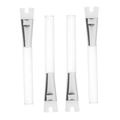 GANAZONO 4pcs Nose Contour Brush Set with U-shaped Head Portable Makeup Brushes for Womens Nose Highlighting and Shading Soft Face Makeup Tool