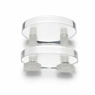 EARPRESS Keloid Pressure Clips for Ear Adjustable Compression Clips, Comfortable Pressure Support for Keloid | Circle 2.3 - Clear