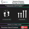 EARPRESS Keloid Pressure Clips for Ear Adjustable Compression Clips, Comfortable Pressure Support for Keloid | Circle 2.3 - Clear view 2