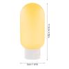 FONDOTIN Travel Toiletry Bottles Set 3pcs 60ml Small Pe Squeeze Bottles for Travel Toiletries with Leak-resistant Design Suitable for Shampoo and Lotion view 2