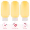FONDOTIN Travel Toiletry Bottles Set 3pcs 60ml Small Pe Squeeze Bottles for Travel Toiletries with Leak-resistant Design Suitable for Shampoo and Lotion view 3