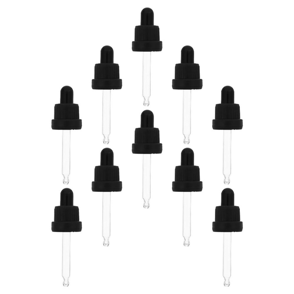 Alipis 10 Pack Glass Dropper Caps for Essential Oil Bottles, 15ml