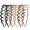 ELLOPH 6 Pack Zig Zag Headbands for Women, Non Slip Headband with Teeth, Plastic Hair Bands for Daily Work Makeup Sports 90s Retro Style Hair Accessories for Women Girls view 1