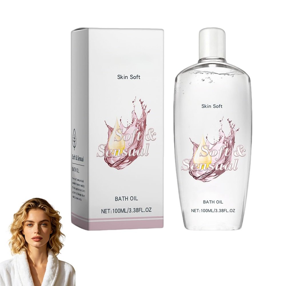 Skin Bath Oil So Soft, Deep Hydration Shower Oil, Argan Extract Body Oils for SPA Massage Dry Skin Care Daily Bathing (3.38Floz/Pcs) (1Pcs)
