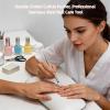 Hiiooweiyi Cuticle Pusher and Spoon Nail Cleaner, Professional Dual Sided Stainless Steel Cuticles Remover, Cutter, Durable Manicure, Pedicure Cleaner Tool for Finger and Toenails 1Pcs - Silver view 2