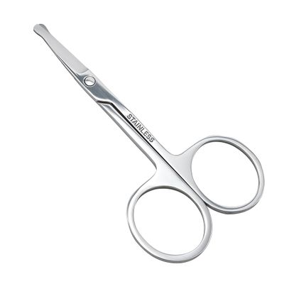 BlingKingdom Nose Hair Scissors for Men and Women, Rounded Tip Grooming Scissors for Trimming Facial Hair Ear Hair Eyebrow Mustache