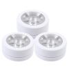 Artibetter 3pcs Dual-layer White Cream Jars with Aluminum Lids and Double-sided Tape, Empty Refillable Cosmetics Sub Containers for Skincare and Body Cream Storage view 1