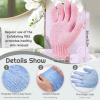 8 Pcs Shower Gloves Eexfoliating for Women & Men(4 Pairs), Double Sided Deep Clean Body Nylon and Polyester Bath Exfoliator Scrub Gloves Bulk for Shower, Spa, Massage, Dead Skin Cell Remover view 4