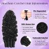 Human Crochet Hair Burmese Curly 20 Inch 60g 16A Raw Feather Crochet Human Hair Miracle Knots Pre-Separated Spiral Curl Lightweight Reusable for Black Women Natural Black view 2