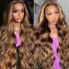 Dorashion 26 Inch 4/27 Highlight Body Wave Lace Front Wigs Human Hair view 1