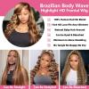 Dorashion 26 Inch 4/27 Highlight Body Wave Lace Front Wigs Human Hair view 3
