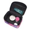 Hayyett Bird Feathers Pastel Pink Color Makeup Train Case Carrying Portable Zip Travel Cosmetic Brush Bag Large Organizer For Women view 4