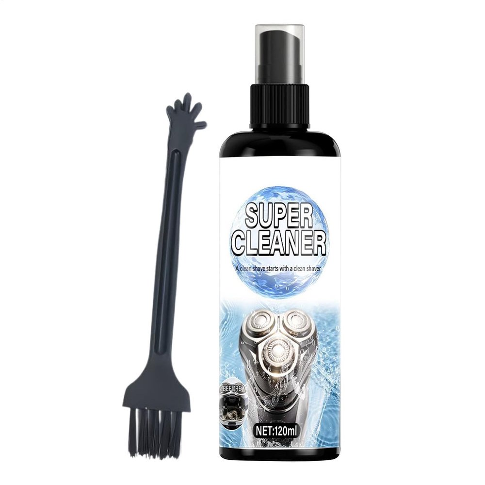 Electric Shaver Cleaning Solution 120ml Washing Care Spray for Shaver with