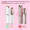FUHKQE Replacement Heads Compatible with Finishing Touch Flawless Gen 3 Facial Hair Remover, Rose Gold Replacement Blades for Womens Facial Hair Removal Device (6 Packs) view 3