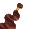 24 Inch Reddish Brown Bundles Reddish Brown Human Hair Bundles Auburn Bundle Human Hair Body Wave Soft And Silky Color 33 Bundle 50g view 4