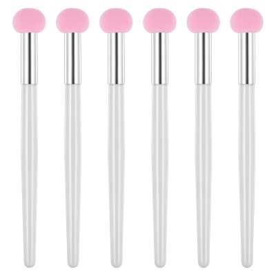 6 PCS Mushroom Makeup Sponge with Handle, Foundation Sponge Powder Brush Sponge Applicator Concealer Brush for Women Girls for Face Eyelids Nose