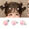 1pc / 1pair Paw Shape Hairpin for Sweet Girls Carnival Taking Photo Hair Barrettes Aesthetics Accessories Pin for Woman Resin for Daily Hairstyles Lovely Paw Decors for Girls view 2
