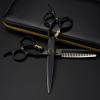 Hair Cutting Scissors, 6 Inch Steel Bearing Tiger Haircut Thinning Barber Shears Hairdressing Set view 1
