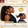 TRIIPPY Ponytail Extension Human Hair Burmese Curly, SOFTMAX Raw Cambodian Human Hair Ponytail for Black Women, Matches 3C/4A Textures, Seamless Wrap-Around in 30s, 20 Inch 80g #Natural Color view 3