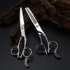 Hair Cutting Scissors, 6 Inch Steel Feather Haircut Thinning Barber Cut Shears Tools Hairdresser Set view 2