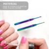 TINEASUR 2-pcs Stainless Steel Dead Skin Fork and Cuticle Trimmer Set, Compact Double-ended Pedicure Tools for Nail Care and Foot Pedicure view 3
