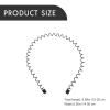 HINTRMENT Mens Metal Hairbands 8pcs Set, Wavy Wire Headbands for Sports and Everyday Wear, Black Sturdy Hair Accessories for Mens Styling and Fitness view 2