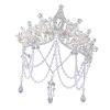 Kfwfuaee Stylish Pearls Fringe Hair Band for Dancing Parties and Activity Anti Slip Design Lightweight Comfortable Wear Bridal Headpiece view 4