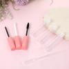 3PCS Empty Mascara Tube and Wand, 10ml Clear Mascara Tubes with Dropper & Brush, Refillable Lip Gloss Containers, Mini Eyelash Serum Applicator for DIY Cosmetics view 3