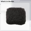 Natural Look, 50 g Afro Kinky Texture, Human Hair Real, Versatile Styling, Dreadlock Extensions for 18-In Kinky Black Bulk Hair, Custom Hairstyles Ideal view 4