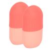 Omquot Ice Cube Roller Massager, Portable, 2 Pieces, Easy to Use, Retractable Ice Facial Roller with Pores and Cold Tolerance for Home (Pink) view 3