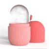 Omquot Ice Cube Roller Massager, Portable, 2 Pieces, Easy to Use, Retractable Ice Facial Roller with Pores and Cold Tolerance for Home (Pink) view 4