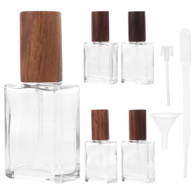 CIMAXIC Glass Perfume Atomizer Bottle 5pcs Refillable 15ml Travel Spray