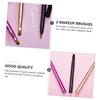 Alipis 2pcs Dual-ended Makeup Brush Set Retractable Lip Brush Multi-function Cosmetic Tool Precise Lipstick Eye Makeup Portable Travel Beauty Accessories view 3
