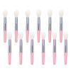 HOMOCONO 12pcs Silicone Lipstick Brush Applicator Set Mini Lip Balm Applicators with Pink Handles for Lip Mask and Gloss Makeup Tools view 1