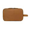 DUYHBAWRS Leather Toiletry Bag Men's Women's Vintage Makeup Waterproof Inner Fabric Storage(Style2) view 1