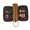DUYHBAWRS Leather Toiletry Bag Men's Women's Vintage Makeup Waterproof Inner Fabric Storage(Style2) view 2