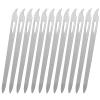 12 PCS Metal Nail Files, Stainless Steel Fingernail File for Natural Nails, Nail File Set with Curved Sharp Pointed Tip, Double Sided Manicure Pedicure Toenails Tools view 1