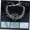 BETOOKY Rhinestone Bride Wedding Headband Hair Accessories Luxury Handmade Silver Bridal Hairpiece for Bridal Gown Ceremony view 2