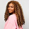 #P4/27 Honey Blonde Highlight Burmese Curly Bundle Human Hair 22 24 26 Inch view 2