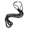 TINEASUR Beaded Bohemian Stretch Headband for Women, Handmade Small Beads Hair Jewelry, Black Elastic Hair Accessory for Weddings, Parties, and Everyday Wear view 1