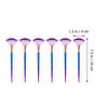 COOLHIYA 6pcs Fan Face Mask Brush Applicator Set with Soft Diamond-shaped Synthetic Bristles for Facial Clay Mask, Highlighter, and Blush Application, Salon Makeup Tools for Professional view 2