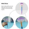 COOLHIYA 6pcs Fan Face Mask Brush Applicator Set with Soft Diamond-shaped Synthetic Bristles for Facial Clay Mask, Highlighter, and Blush Application, Salon Makeup Tools for Professional view 3