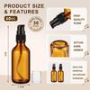 Roshtia 30 Pack Empty Refillable Amber Glass Pump Bottles with Black Pump, Travel Small Containers for Lotion, Cream, Essential Oils, Aromatherapy Liquids and More(60ml /2oz) view 2
