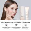 Moisturizing Face Sunscreen SPF 50, Rice Lightweight Hydrating Sunscreen for Face, No Cast Daily Sun Protection, Non-Greasy Sunblock for Outdoor, Beach & Travel (1PC) view 3